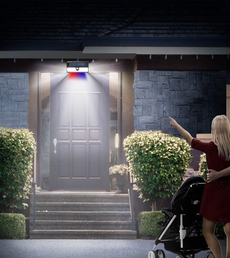 LAMPARA SOLAR CON SENSOR 190 LED