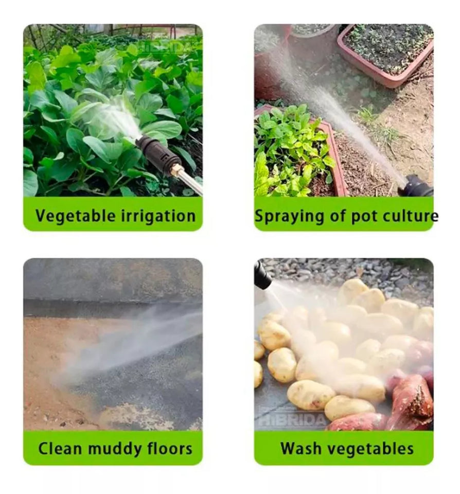 HIDROLAVADORA PISTOLA DE LAVADO DE AUTO INALÁMBRICA 120V