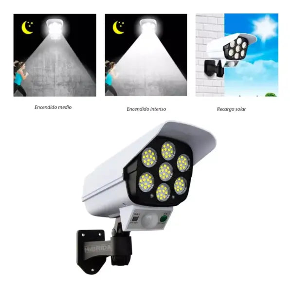 FOCO SOLAR TIPO CAMARA CON SENSOR