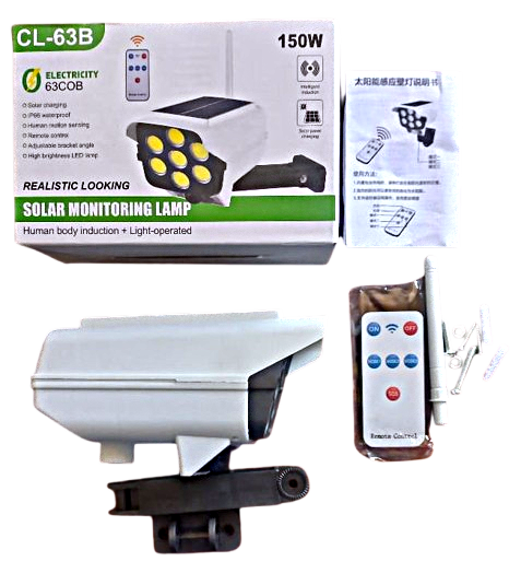 FOCO SOLAR TIPO CAMARA CON SENSOR